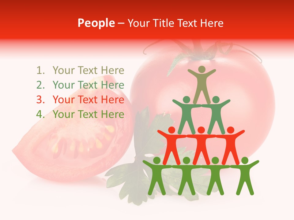 White Parsley Vitamin PowerPoint Template