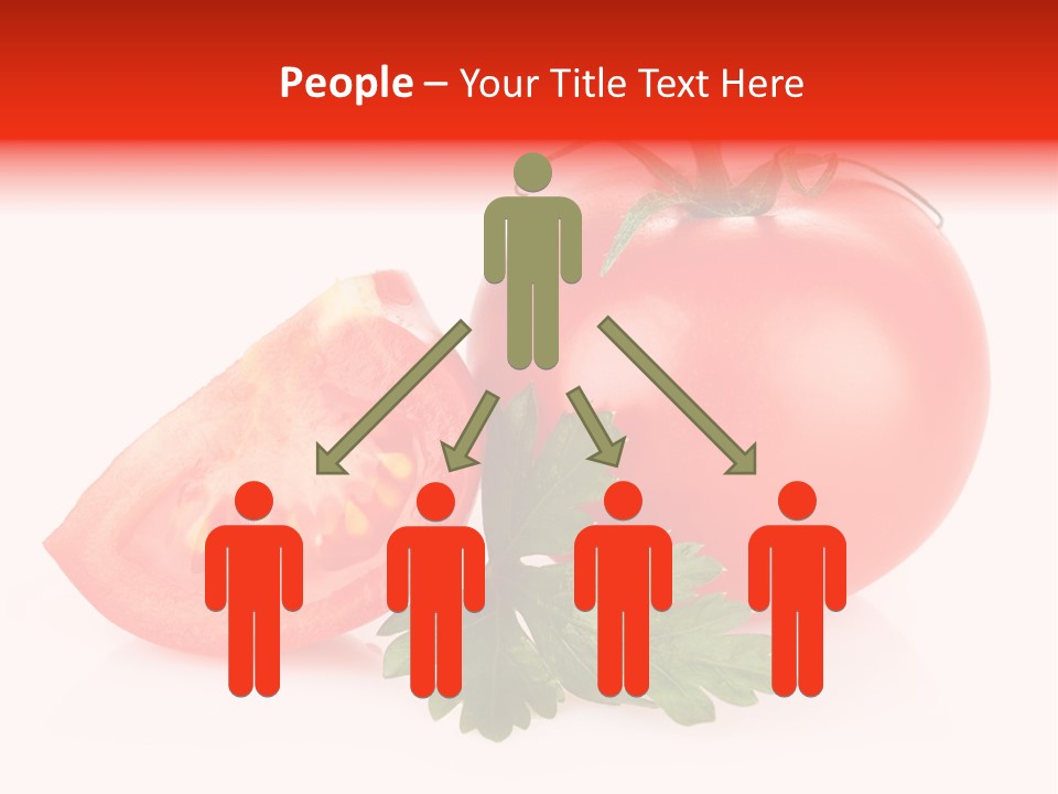 White Parsley Vitamin PowerPoint Template