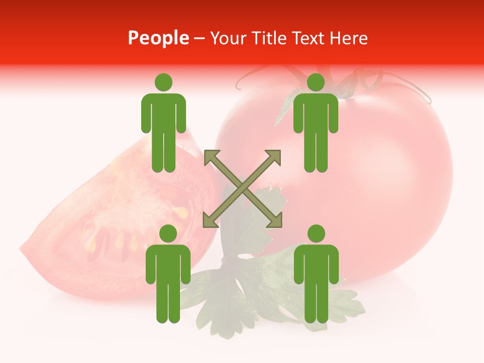 White Parsley Vitamin PowerPoint Template