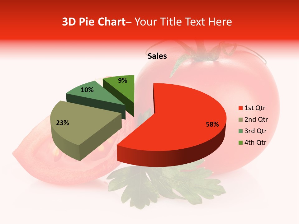 White Parsley Vitamin PowerPoint Template