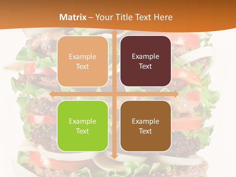 Sesame Onion Burger PowerPoint Template