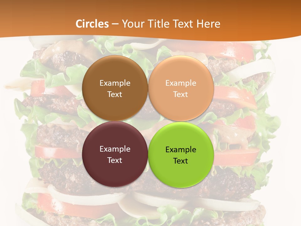 Sesame Onion Burger PowerPoint Template