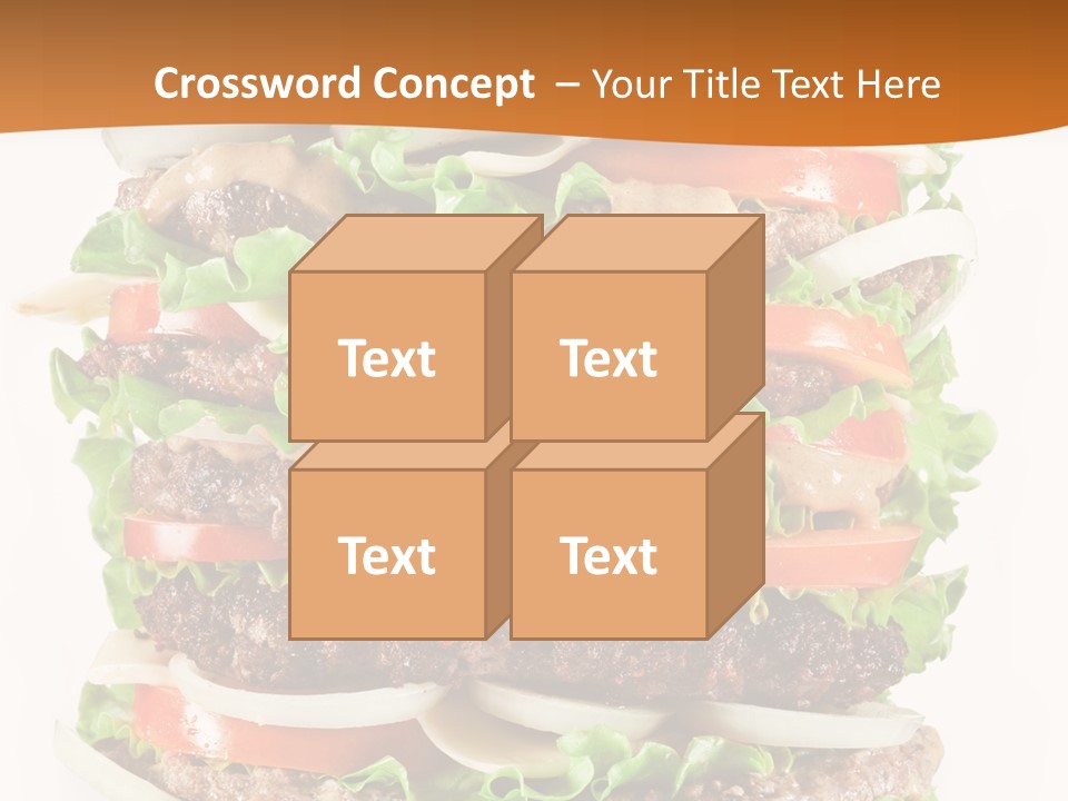 Sesame Onion Burger PowerPoint Template