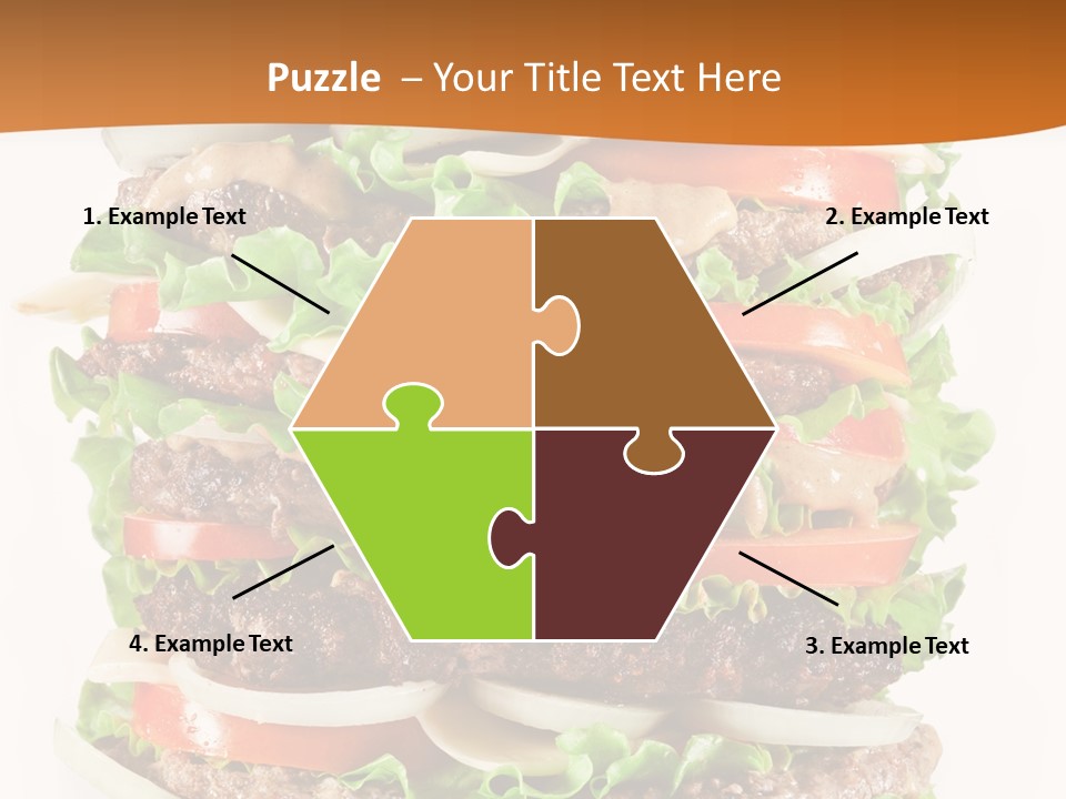 Sesame Onion Burger PowerPoint Template