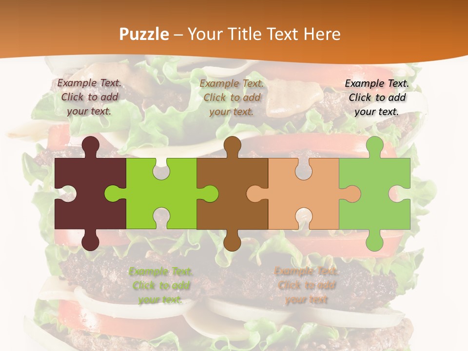 Sesame Onion Burger PowerPoint Template