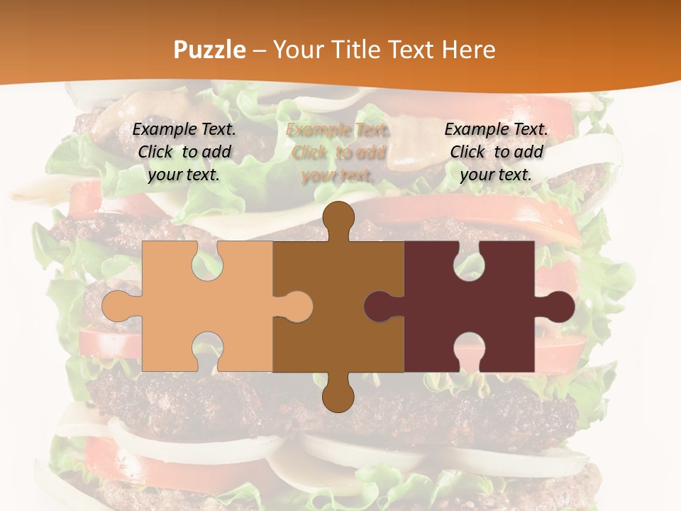 Sesame Onion Burger PowerPoint Template