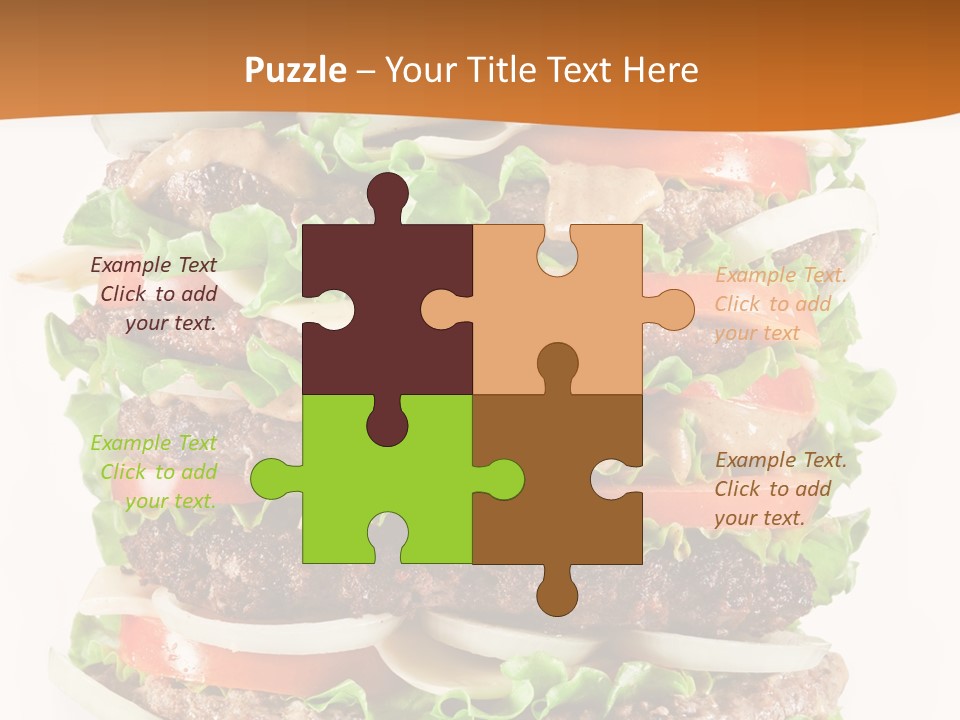 Sesame Onion Burger PowerPoint Template