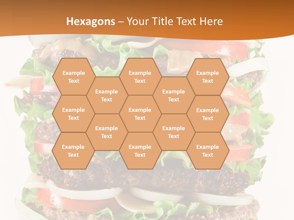 Sesame Onion Burger PowerPoint Template