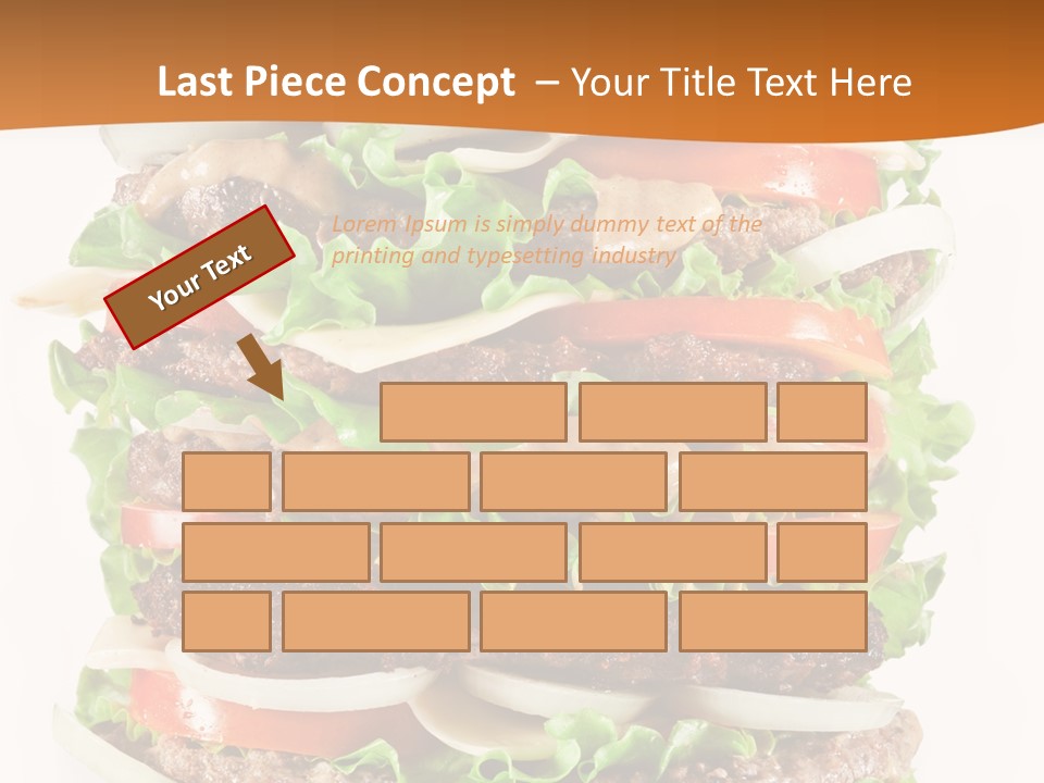 Sesame Onion Burger PowerPoint Template
