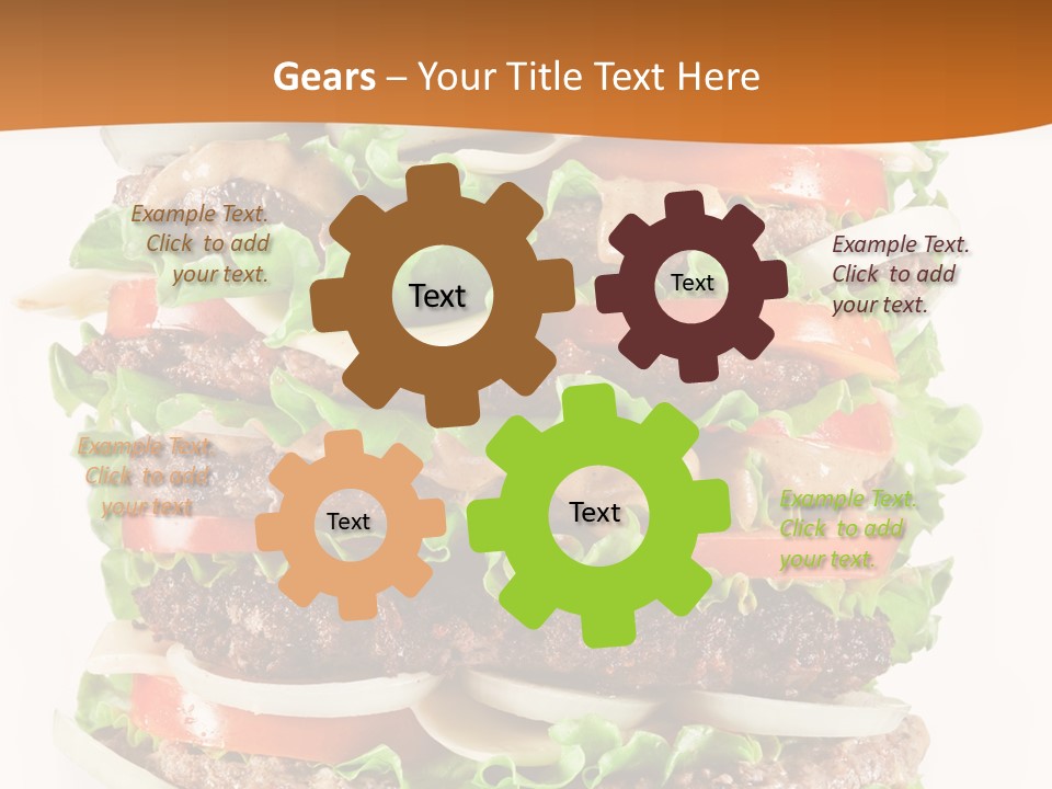 Sesame Onion Burger PowerPoint Template