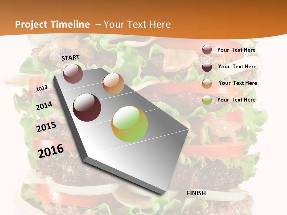 Sesame Onion Burger PowerPoint Template