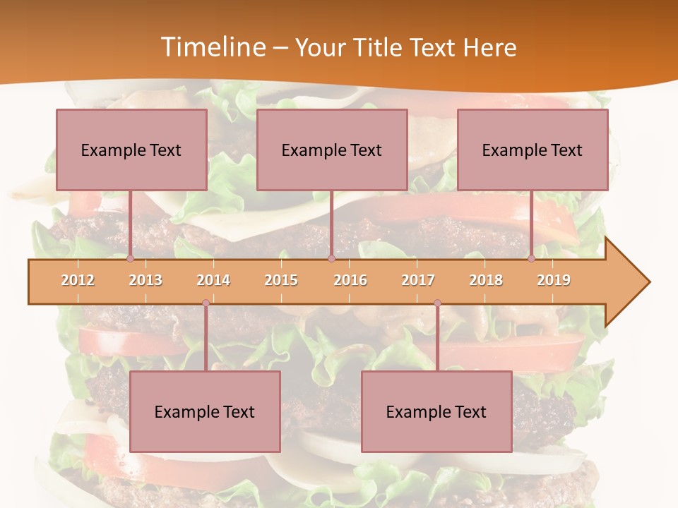 Sesame Onion Burger PowerPoint Template