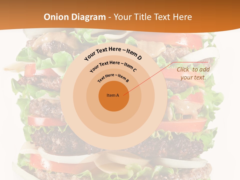 Sesame Onion Burger PowerPoint Template