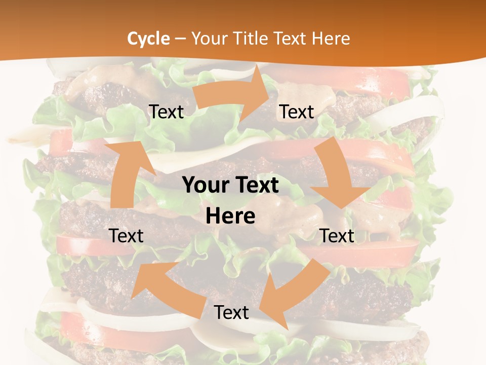 Sesame Onion Burger PowerPoint Template