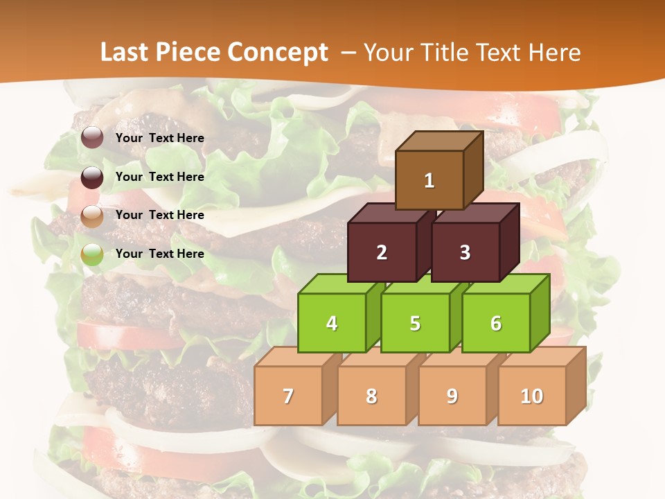 Sesame Onion Burger PowerPoint Template