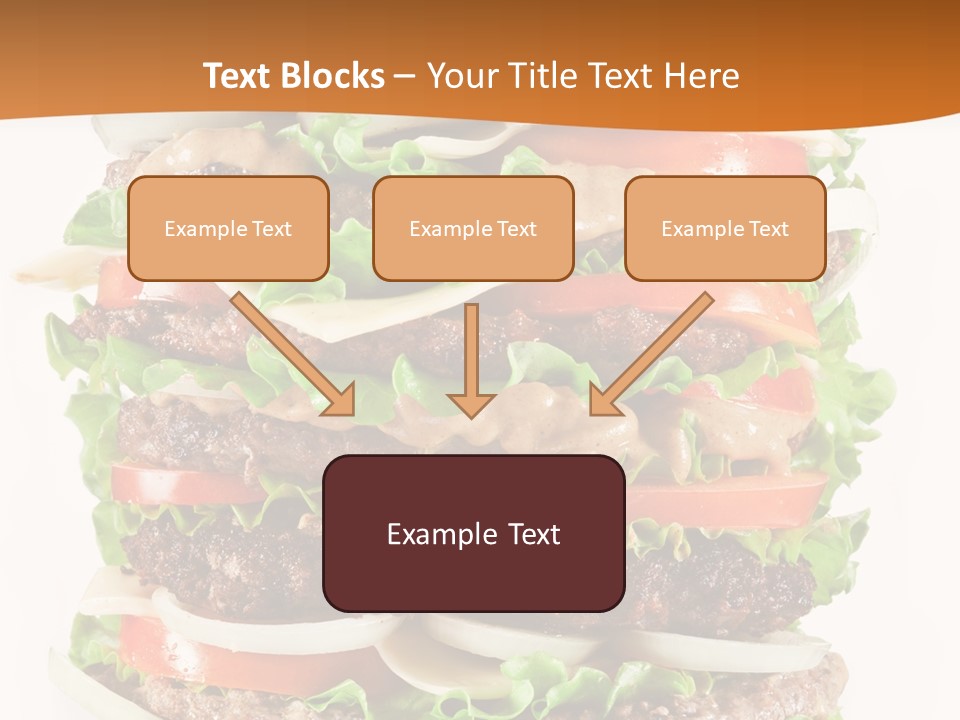 Sesame Onion Burger PowerPoint Template