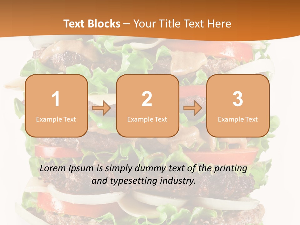 Sesame Onion Burger PowerPoint Template