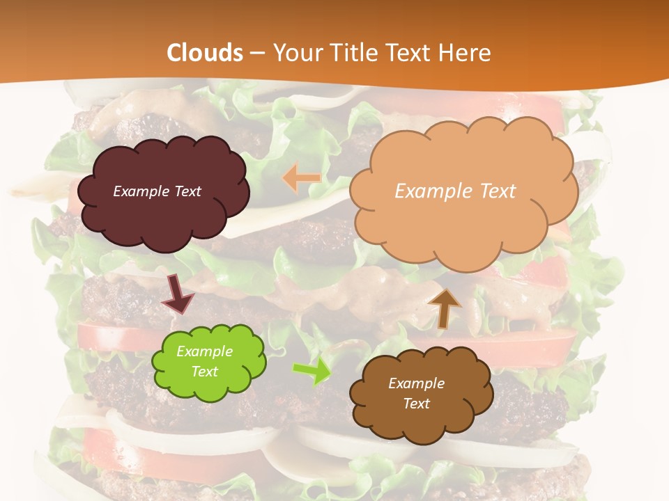 Sesame Onion Burger PowerPoint Template