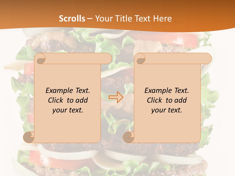 Sesame Onion Burger PowerPoint Template