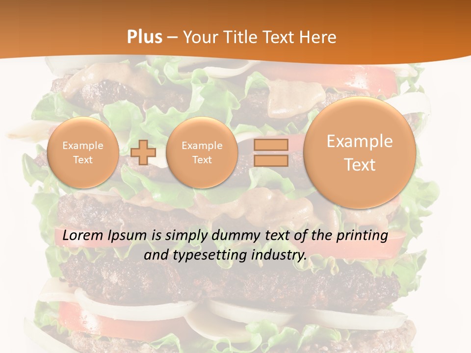 Sesame Onion Burger PowerPoint Template