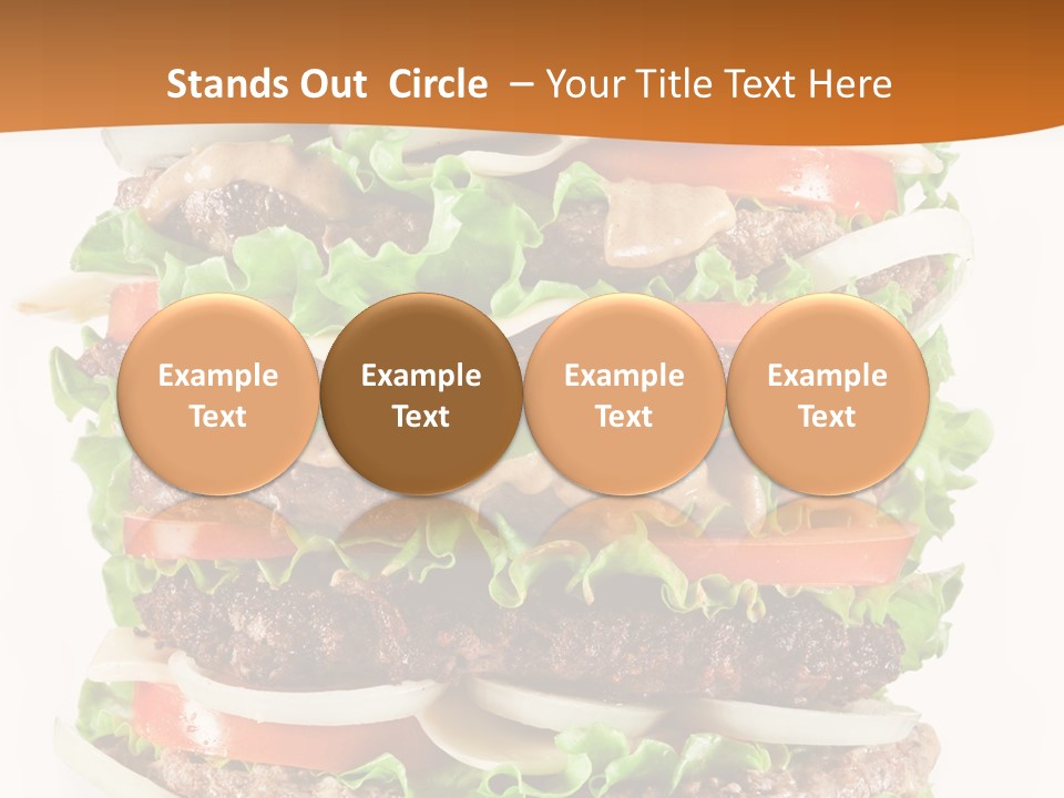Sesame Onion Burger PowerPoint Template