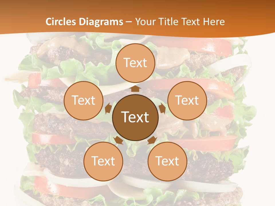 Sesame Onion Burger PowerPoint Template