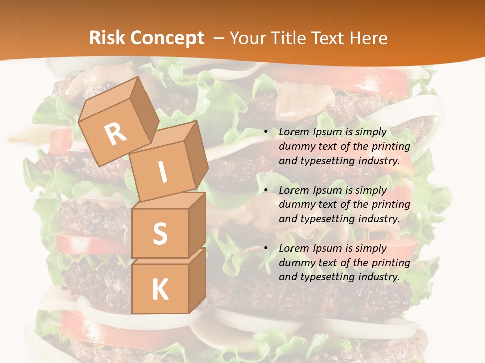 Sesame Onion Burger PowerPoint Template