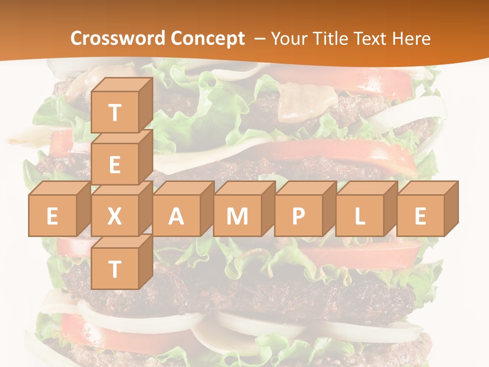 Sesame Onion Burger PowerPoint Template