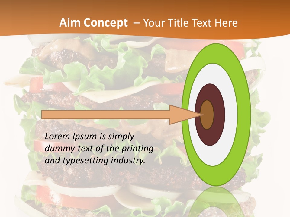 Sesame Onion Burger PowerPoint Template