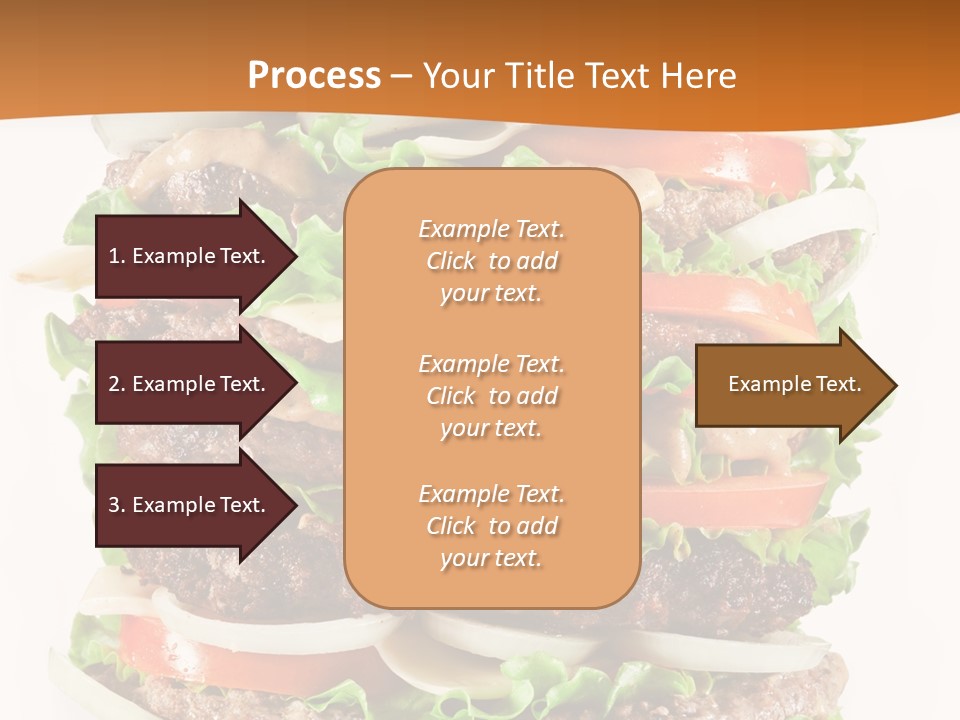 Sesame Onion Burger PowerPoint Template