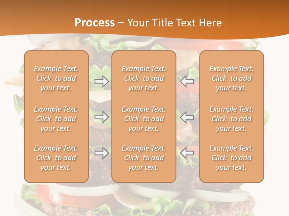 Sesame Onion Burger PowerPoint Template