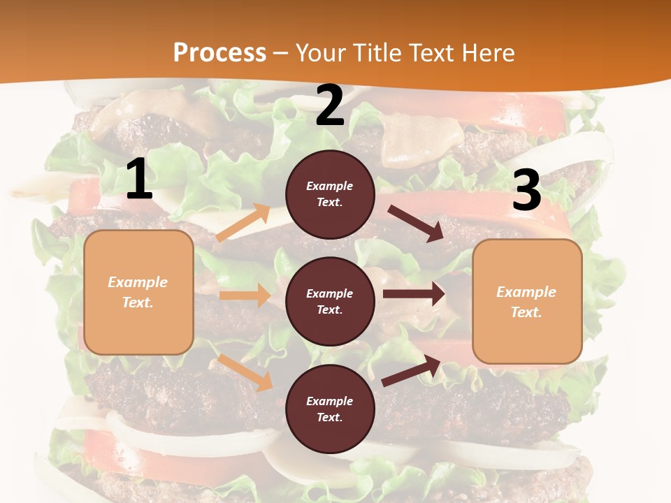 Sesame Onion Burger PowerPoint Template