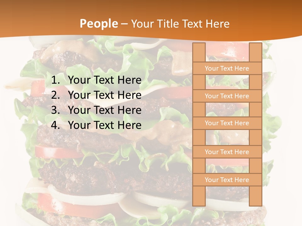 Sesame Onion Burger PowerPoint Template