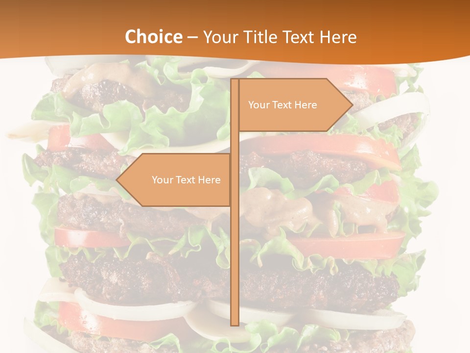 Sesame Onion Burger PowerPoint Template