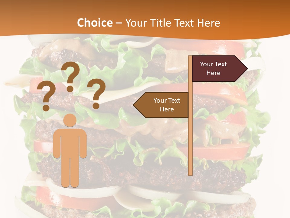 Sesame Onion Burger PowerPoint Template