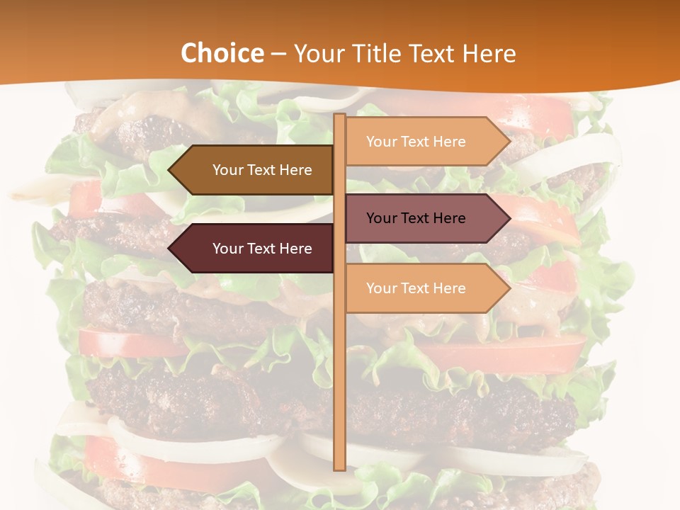 Sesame Onion Burger PowerPoint Template