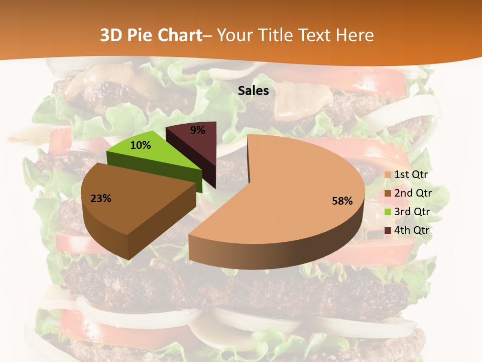 Sesame Onion Burger PowerPoint Template