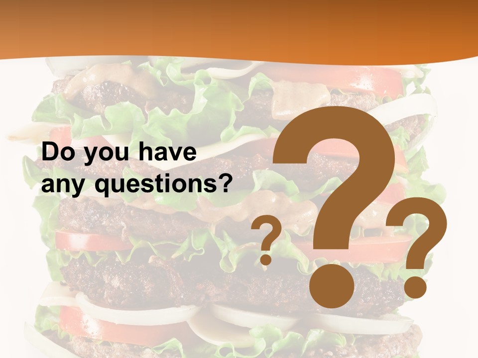 Sesame Onion Burger PowerPoint Template