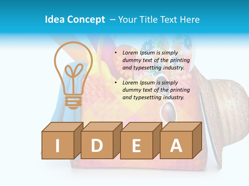 Tropical Summer Pool PowerPoint Template