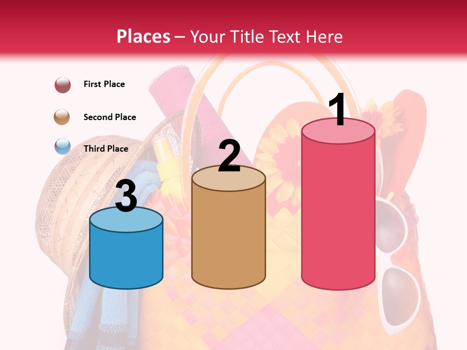 Hat Pool Tourism PowerPoint Template