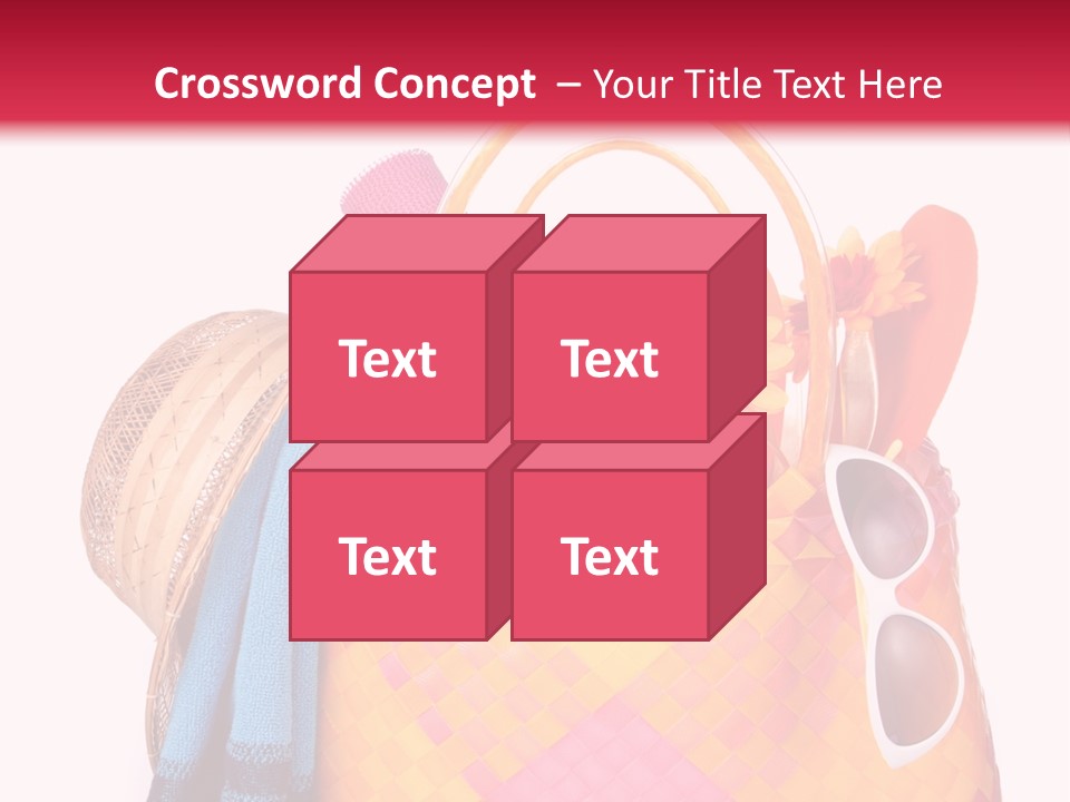 Hat Pool Tourism PowerPoint Template