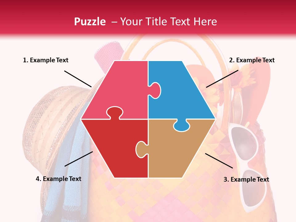 Hat Pool Tourism PowerPoint Template