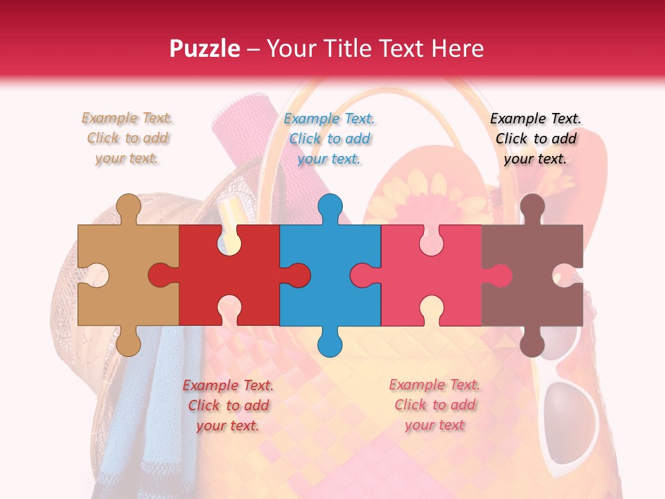 Hat Pool Tourism PowerPoint Template