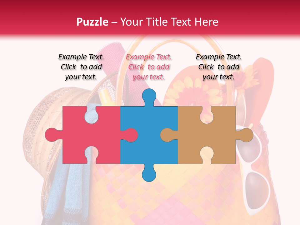 Hat Pool Tourism PowerPoint Template