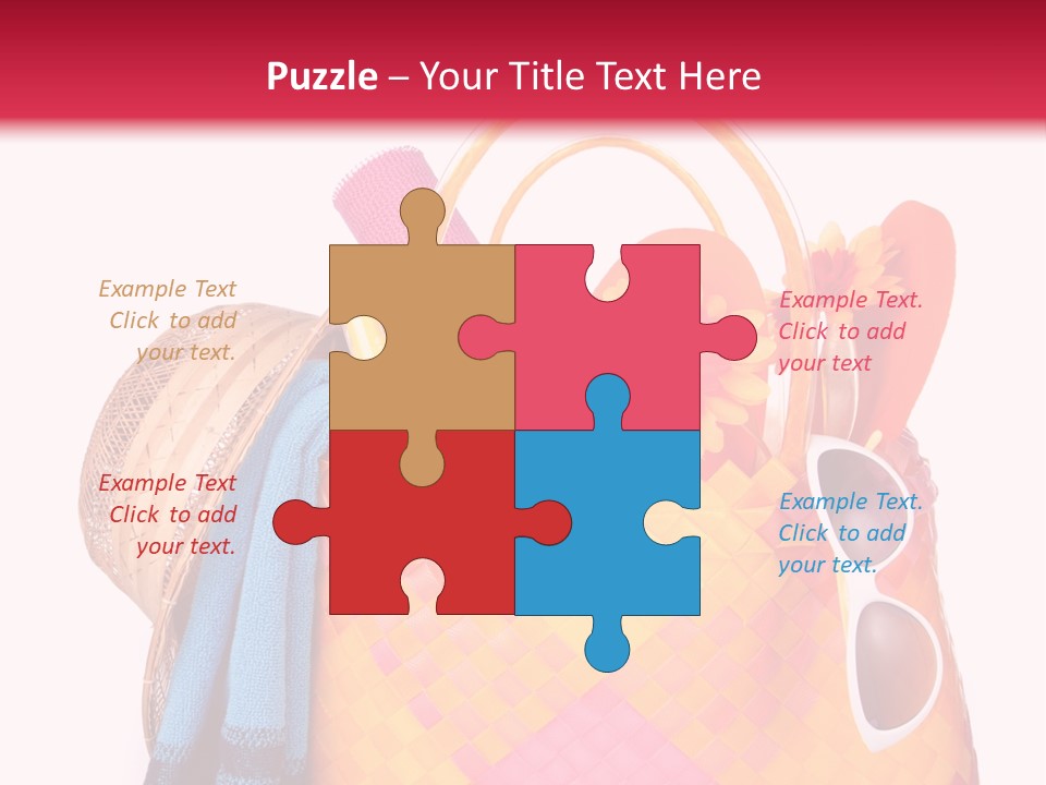 Hat Pool Tourism PowerPoint Template