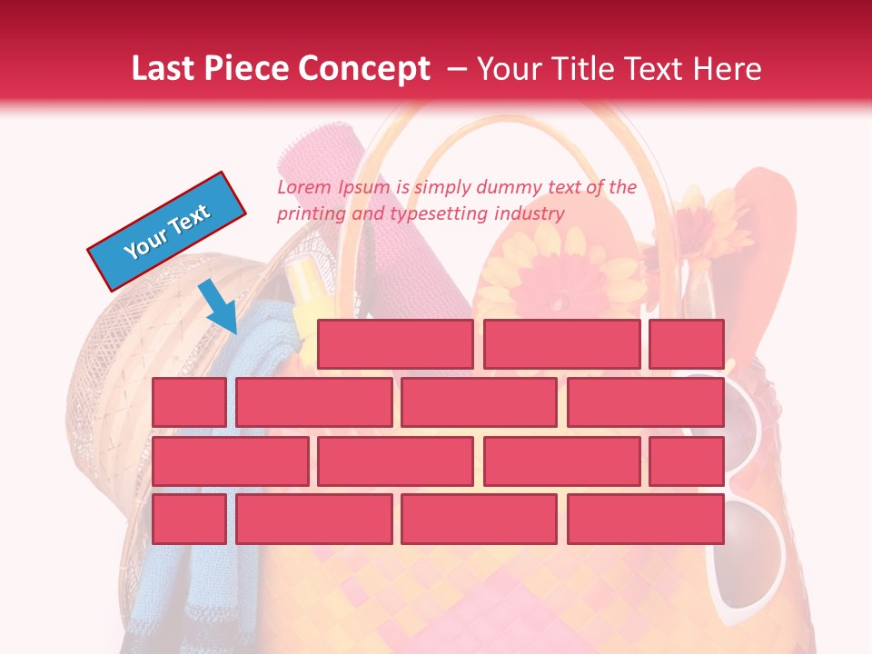 Hat Pool Tourism PowerPoint Template