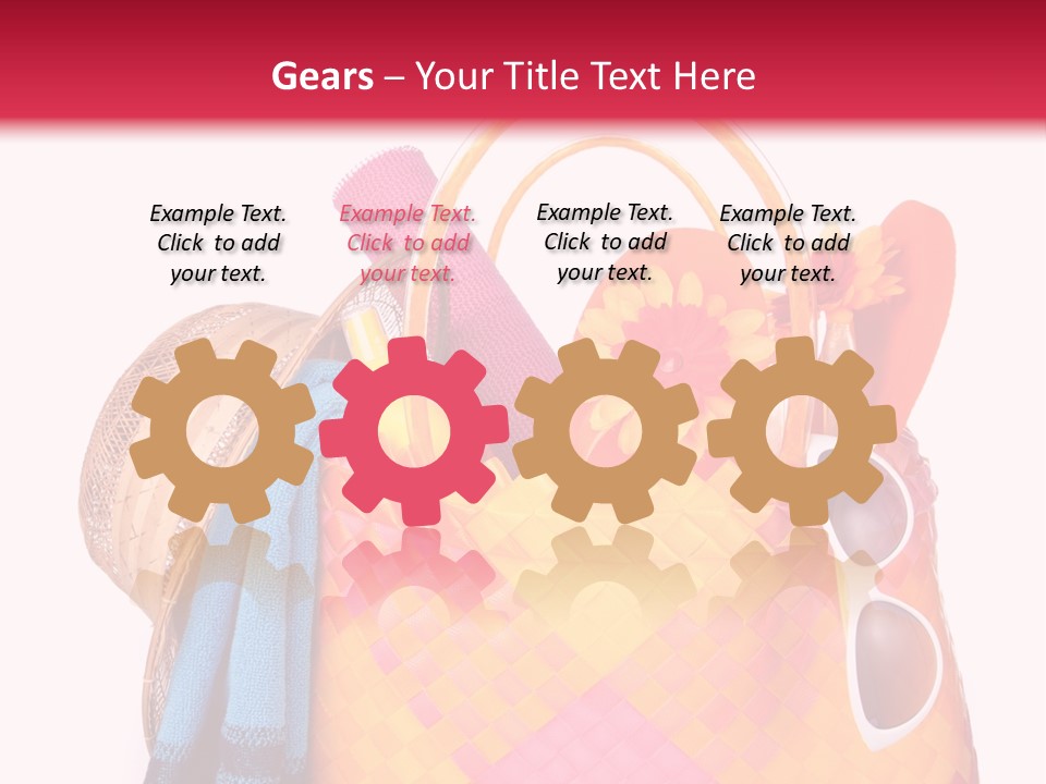 Hat Pool Tourism PowerPoint Template