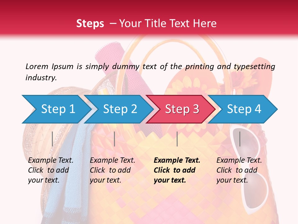 Hat Pool Tourism PowerPoint Template