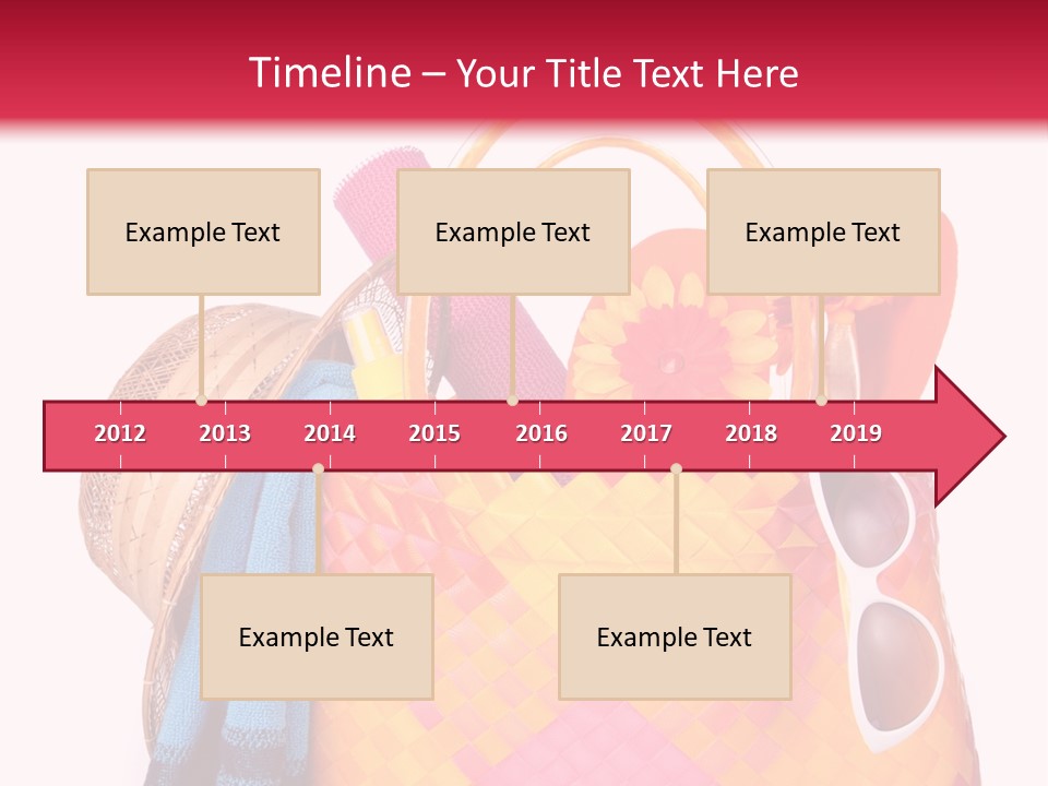 Hat Pool Tourism PowerPoint Template