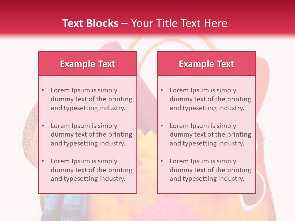 Hat Pool Tourism PowerPoint Template